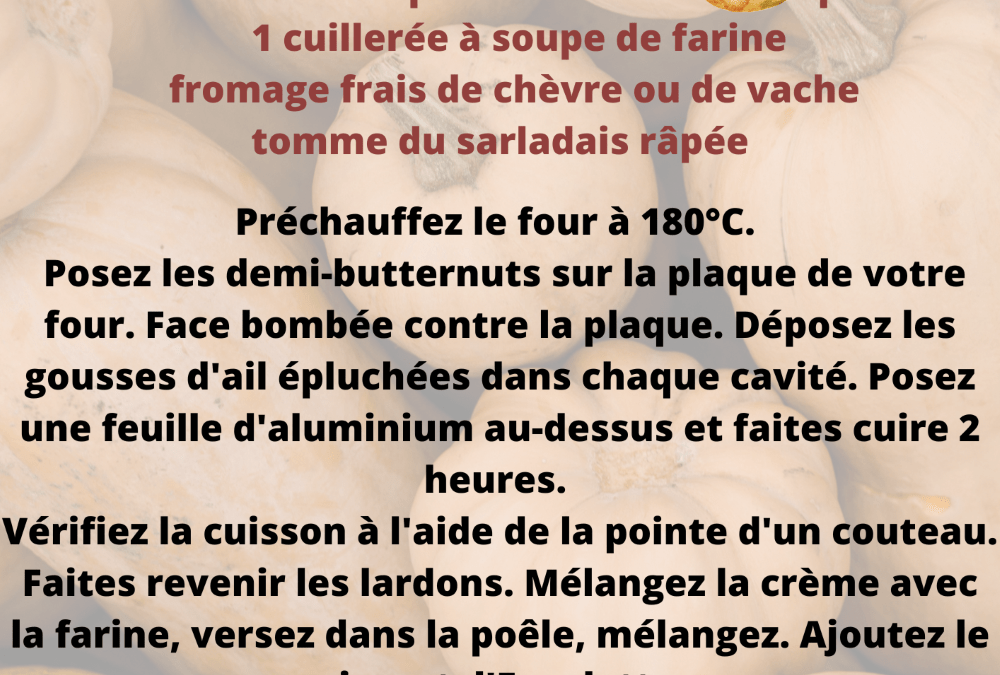 Recette : Butternut