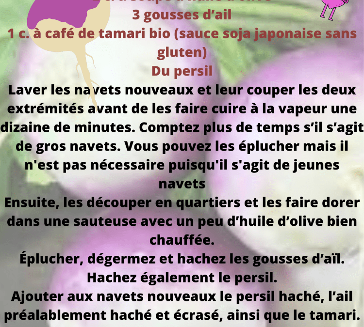 Recette: Navet nouveau