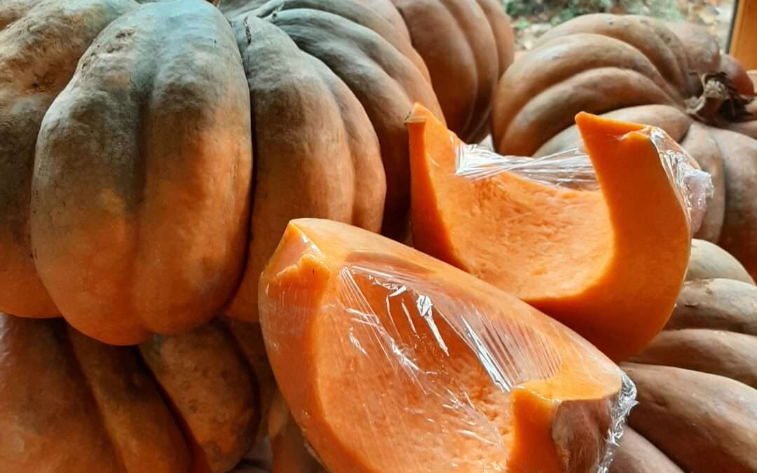 Les citrouilles tranchées