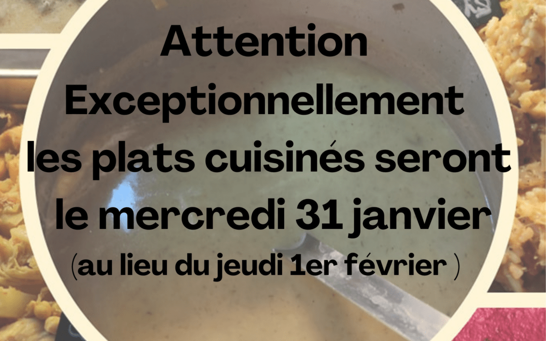 Plats cuisinés :