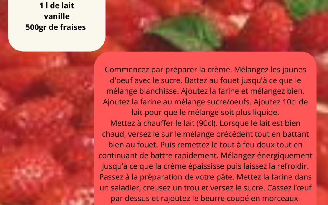 Fraises : recette