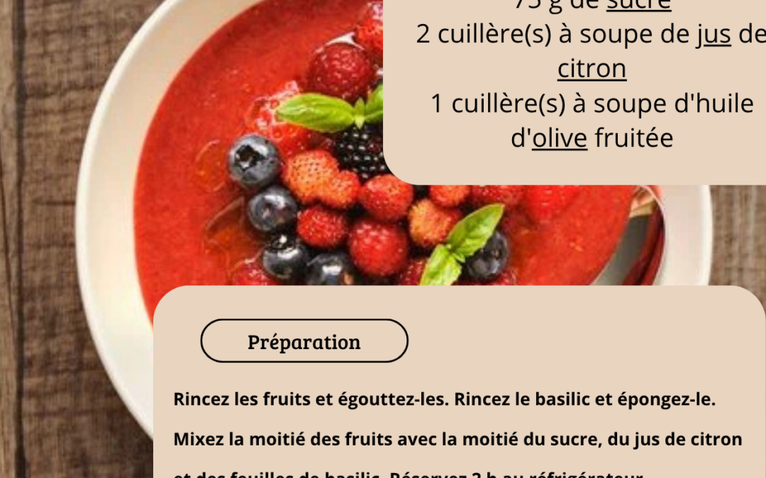 Recette: fruits rouges