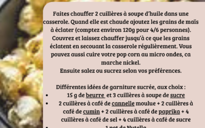 Recette: Pop Corn