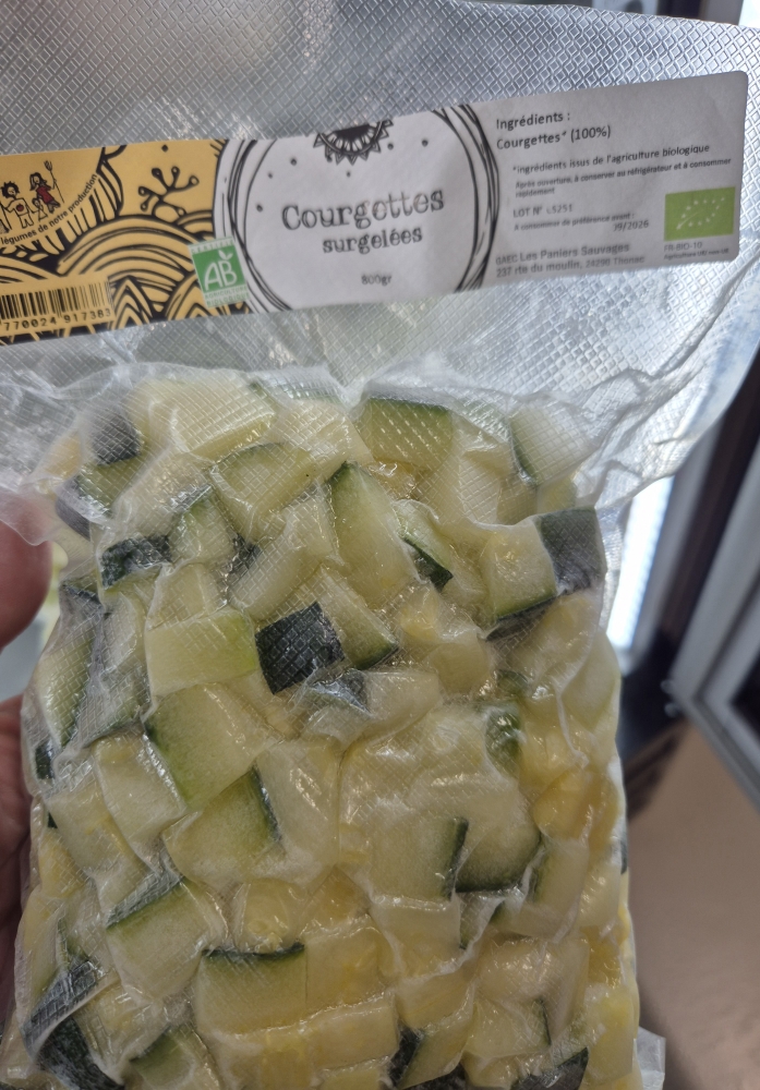 courgettes surgelees