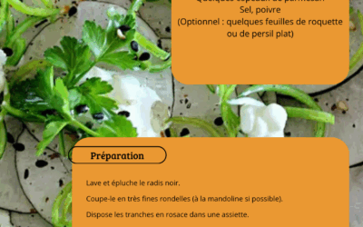 Recette: Radis noir