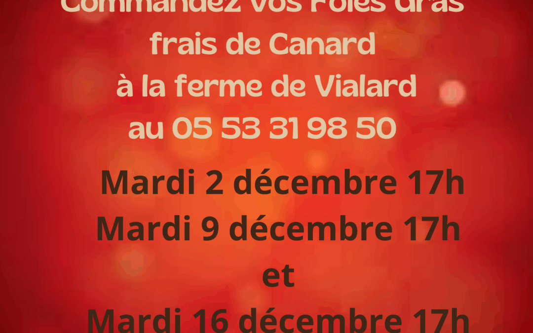 Foies gras frais Canard