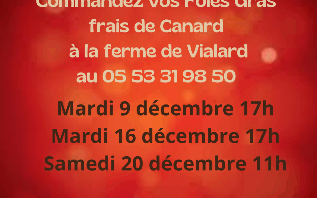 Foies frais de canard