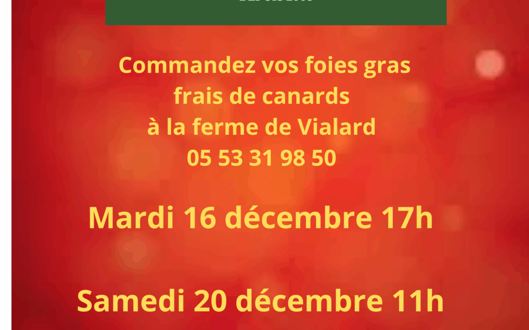 Derniers foies frais de canards