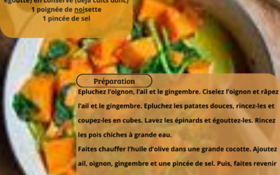 Recette: Patate Douce