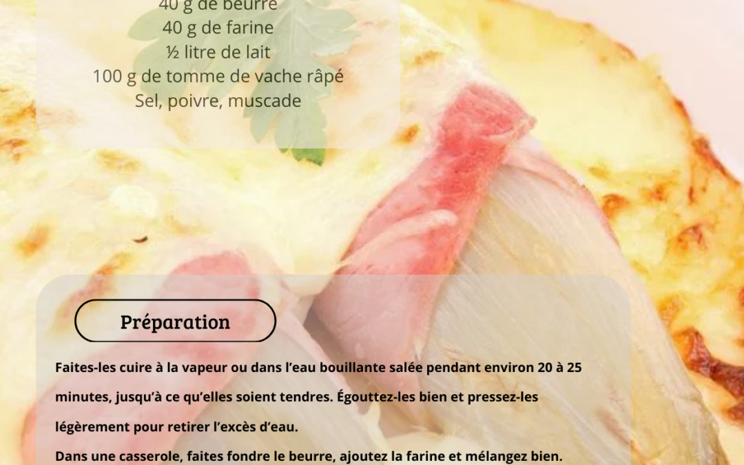 Recette: Endive au jambon