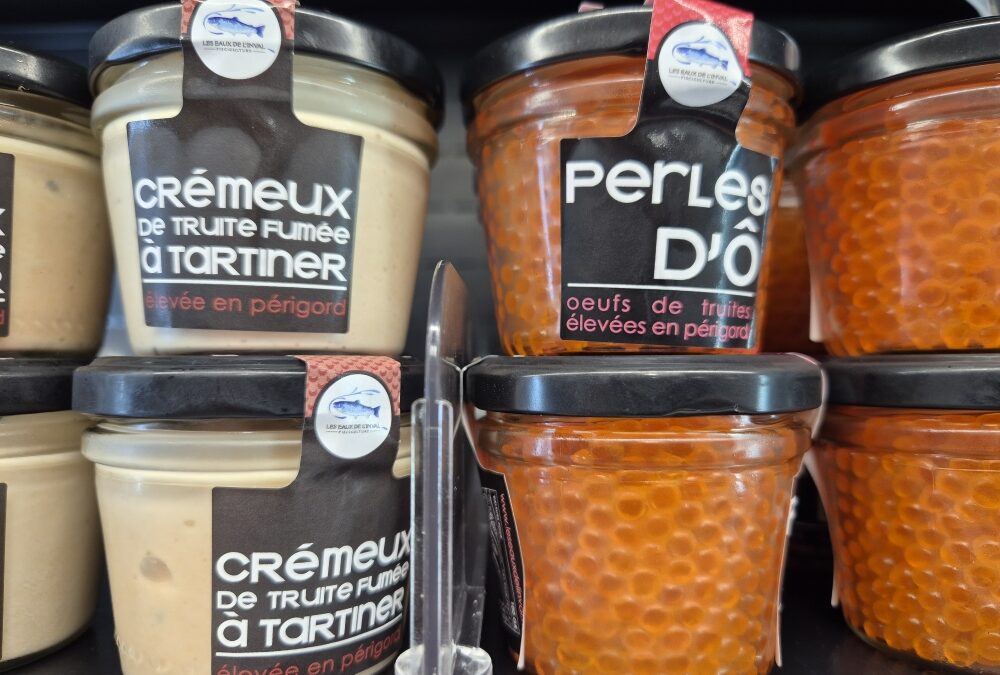 Crémeux et œufs de truite