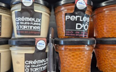 Crémeux et œufs de truite