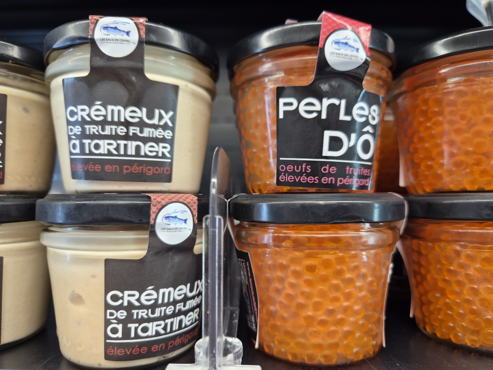 cremeux et oeufs truite