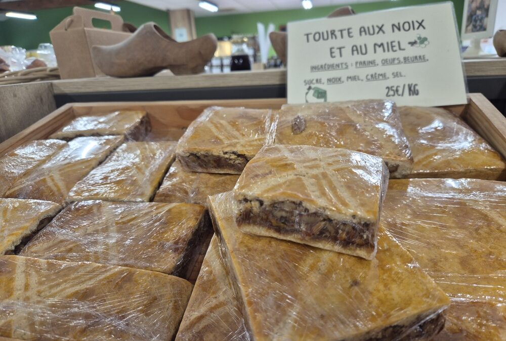 Tourte aux noix et miel