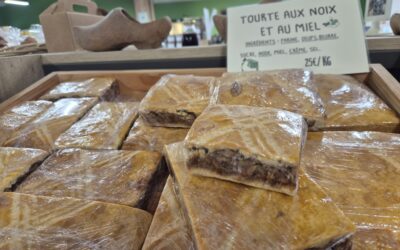 Tourte aux noix et miel