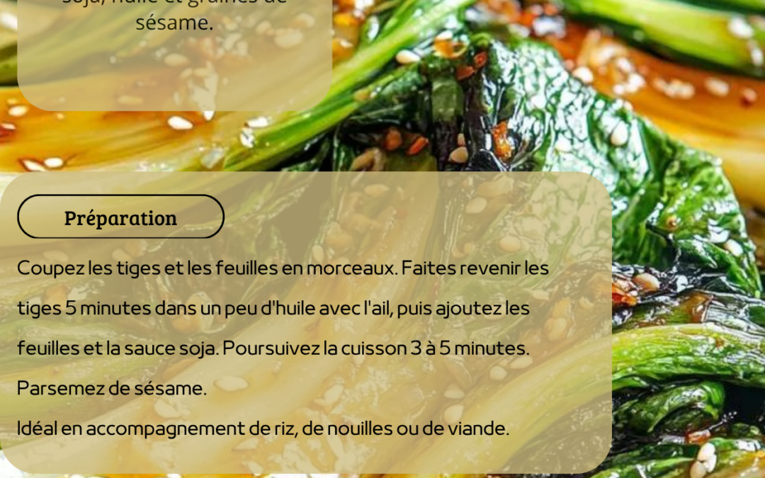 Recette: Chou Pak Choi